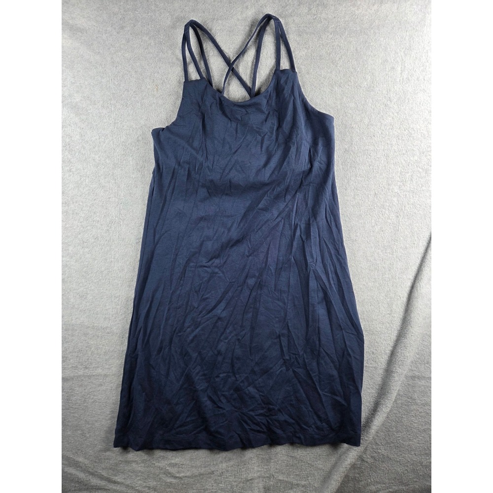 Kuhl Strappy Back Dress Women Small Navy Blue Built-in Bra Outdoor Active